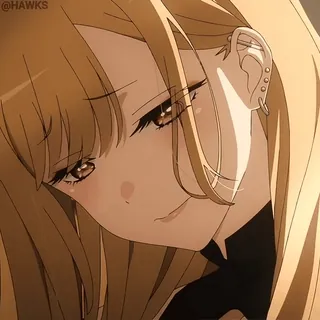 ☹️ Anime, Cartoon, Mädchen, Charakter, Porträt telegram sticker