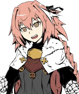 😫 Astolfo Anime, Mangá, Personagem, Cabelo rosa, Piloto telegram sticker