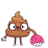 ⭐ Poop emoji whatsapp sticker