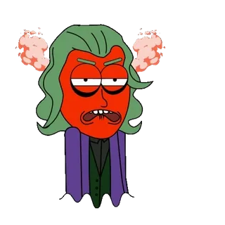 😡 cartoon, anger, character, funny, irritation, red face whatsapp sticker