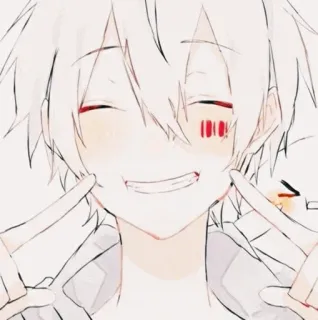 🎟 Anime, Manga, Anak laki-laki, Senyum, Bahagia telegram sticker