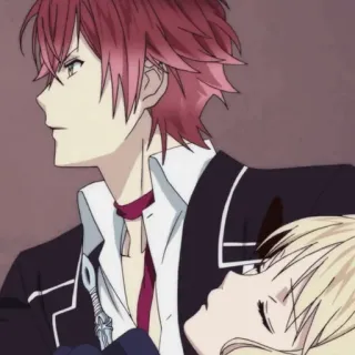 🍷 anime, diabolik lovers, vampire, couple telegram sticker