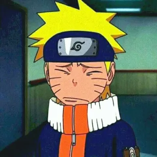 🌌 Naruto anime, manga, cartoon, character, sad, upset telegram sticker