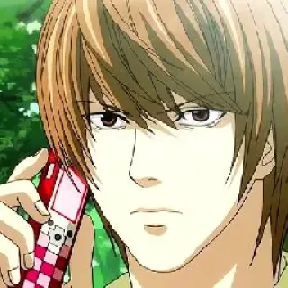 📓 Light Yagami Death Note Аниме, Манга, Death Note, Лайт, Ягами telegram sticker