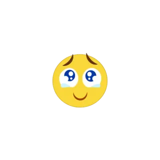 😫 emoji, happy, crying, emoticon, yellow telegram sticker