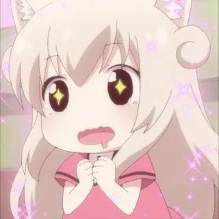 🤩 アニメ, かわいい, 可愛い, キラキラ, 漫画, ちびキャラ whatsapp sticker