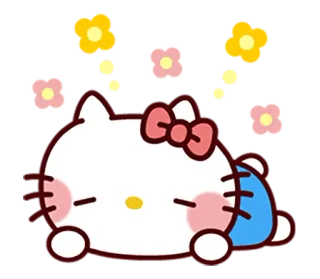 🌵 Hello Kitty Hello Kitty, dessin animé, chat, kawaii, mignon telegram sticker