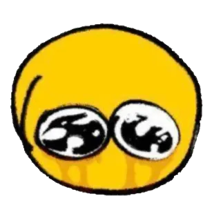 😭 Emoji, Triste, Pleurs, Jaune, Visage telegram sticker