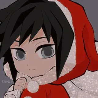 🌊 Anime, Natale, Personaggio, Fanart telegram sticker