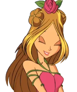 🌷 Flora Winx Club fada, winx club, flor, natureza, desenho animado telegram sticker