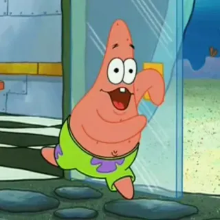 ⚫ Patrick Star Spongebob Squarepants patrick, cartone animato, stella marina, spongebob, nickelodeon telegram sticker