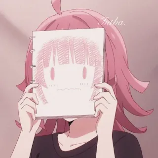 🍁 アニメ, マンガ, 女の子, かわいい, イラスト, ピンク髪 telegram sticker