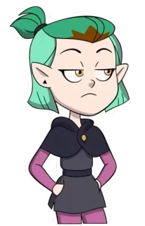 😒 Amity Blight The Owl House การ์ตูน, อนิเมะ, อามิตี้ ไบลท์, บ้านนกฮูก, ดิสนีย์ telegram sticker