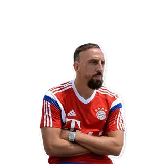 😏 Franck Ribéry soccer, football, athlete, bayern munich, french telegram sticker