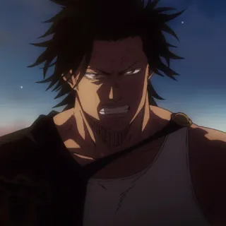 🚬 Yami Sukehiro Black Clover Anime, Black Clover, Yami, Yami Sukehiro telegram sticker