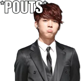 ☹ *POUTS* 뿌우, K팝, 아시아, 귀여운, 밈 telegram sticker