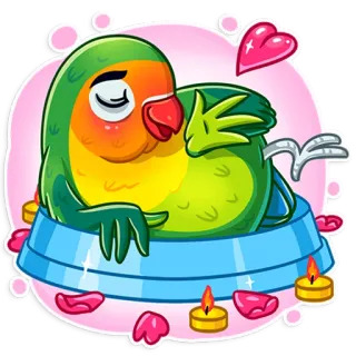 Love Bird telegram stickers
