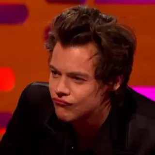 🌿 Harry Styles chanteur, célébrité, portrait, homme, One Direction, musicien telegram sticker