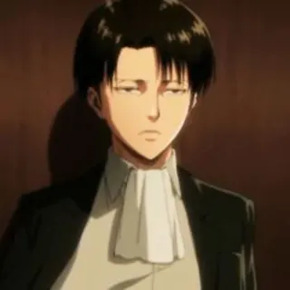 😑 Levi Ackerman Attack on Titan Anime, Manga, Personaje, Levi, Ackerman, Ataque a los Titanes telegram sticker