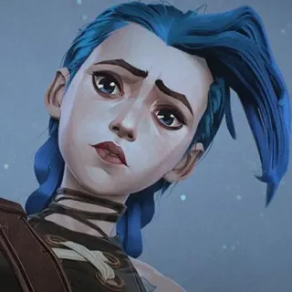 🥺 Jinx Arcane anime, cartoon, jinx, arcane, character telegram sticker