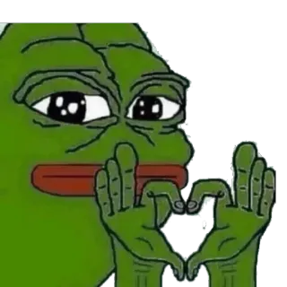 ❤ Pepe the Frog pepe, grenouille, mème, culture web telegram sticker