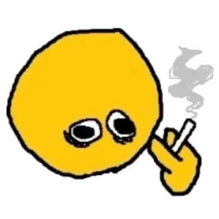 🚬 吸烟, 表情符号, 香烟, 中指, 冒犯 telegram sticker