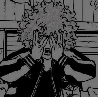✖️ anime, manga, character, shocked, surprised whatsapp sticker