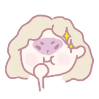 😑 desenho animado, personagem, rosto, expressão, fofo telegram sticker