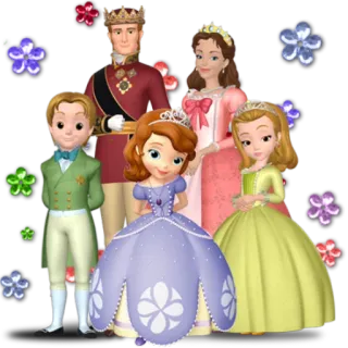 👨 Sofia princesse, famille, dessin animé, enfants, royal, animé telegram sticker