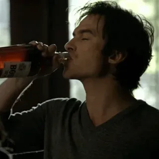 🎭 drinking, alcohol, man, bottle, beverage telegram sticker