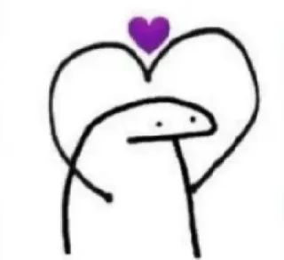 ❕ corazón, amor, monigote, dibujos animados, saludable whatsapp sticker