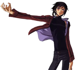 😏 Lelouch Lamperouge Code Geass Anime, Personnage, Lelouch, Code Geass telegram sticker