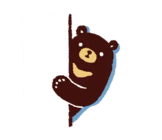 😯 곰, 만화, 동물, 귀여운, 스티커 telegram sticker