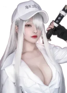 Cosplay (senyamiku) @Anak_kucing_stiker whatsapp stickers