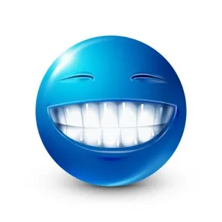 Blue emojis :: @fStikBot telegram stickers