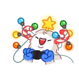 Yeti on Holidays telegram stickers