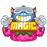 😎 MAGIC kucing, gigi emas, perhiasan, kartun, sihir telegram sticker