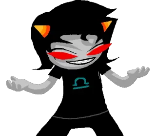 ♎ Terezi Pyrope Homestuck Terezi, Homestuck, Fanart, Anime, Webcomic whatsapp sticker