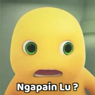 😡 Ngpain Lu ? expressão, desenho animado, chocado, pergunta telegram sticker
