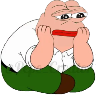 🐸 Meme, Pepe, Triste, Meme Internet, Dessin animé telegram sticker