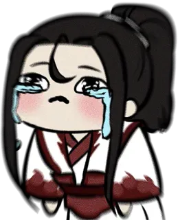 😭 crying, sad, emotional, anime, cartoon, tears telegram sticker