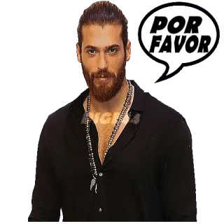 🙏 POR FAVOR tolong, pria, jenggot, spanyol whatsapp sticker
