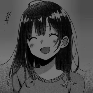 ⚓️ anime, manga, girl, smile telegram sticker