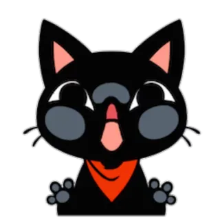 😊 gato, animal, animal de estimação, adesivo, desenho animado, fofo telegram sticker