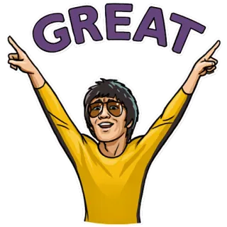 Bruce Lee telegram stickers