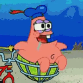 ✨ Patrick Star Spongebob Squarepants dessin animé, Nickelodeon, Patrick, Étoile, Bob l'éponge, Bikini Bottom telegram sticker