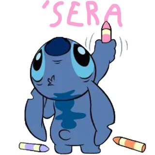 🐨 Stitch SERA Stitch, Lilo & Stitch, Disney, cartoon, character, alien telegram sticker