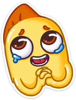 😂 emoji, weinen, flehend, sticker, cartoon, süß, illustration whatsapp sticker