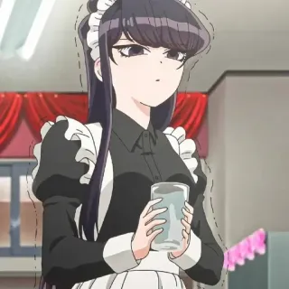 💈 Komi Shouko Komi Can't Communicate Аниме, Горничная, Komi Can't Communicate, Коми Сёко, Милый, Вайфу telegram sticker
