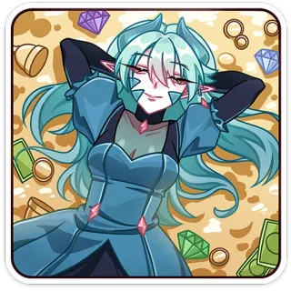💰 漫画, ファンタジー, 宝石, お金, キャラクター, ステッカー telegram sticker